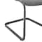 Armen Living Pacific Dining Room Chair in Gray Faux Leather and Black Finish, PK2 LCPCSIGRPU - alternate 7
